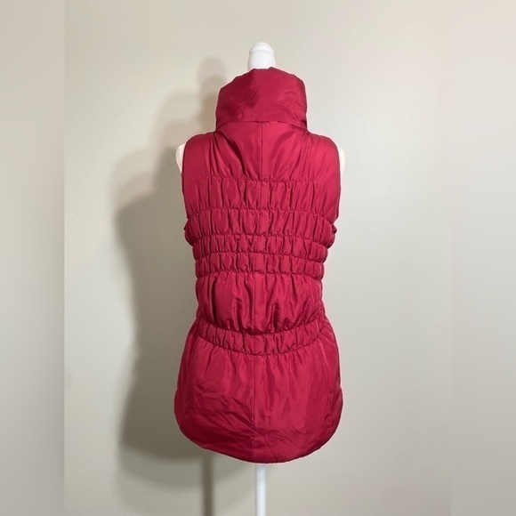 Small New Directions ND Red Scrunch Lightweight Vest w/ Pockets - Picture 4 of 9